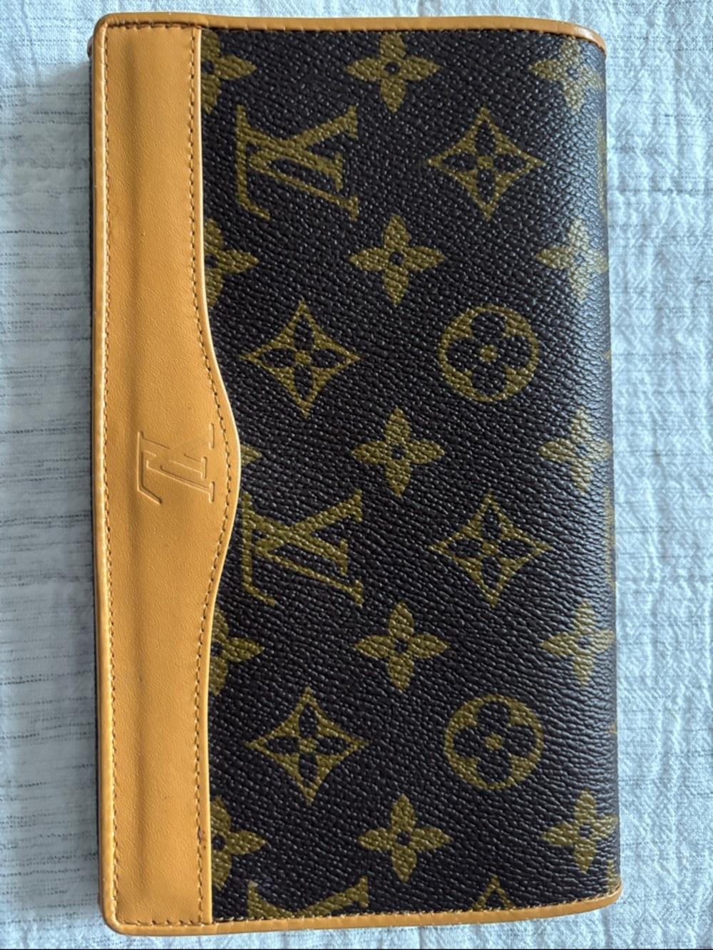 Louis Vuitton Brown and Tan Monogram Long Wallet